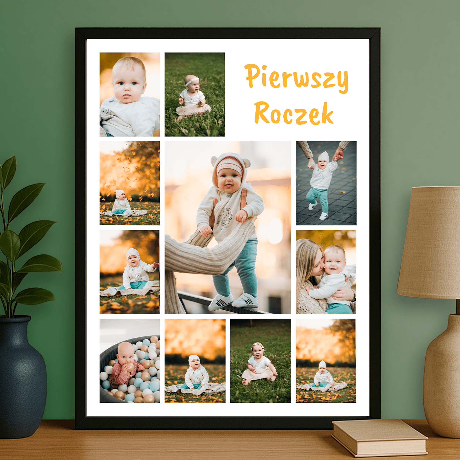 Pierwszy roczek - personalizowany plakat dla dziecka - Emmygift.pl