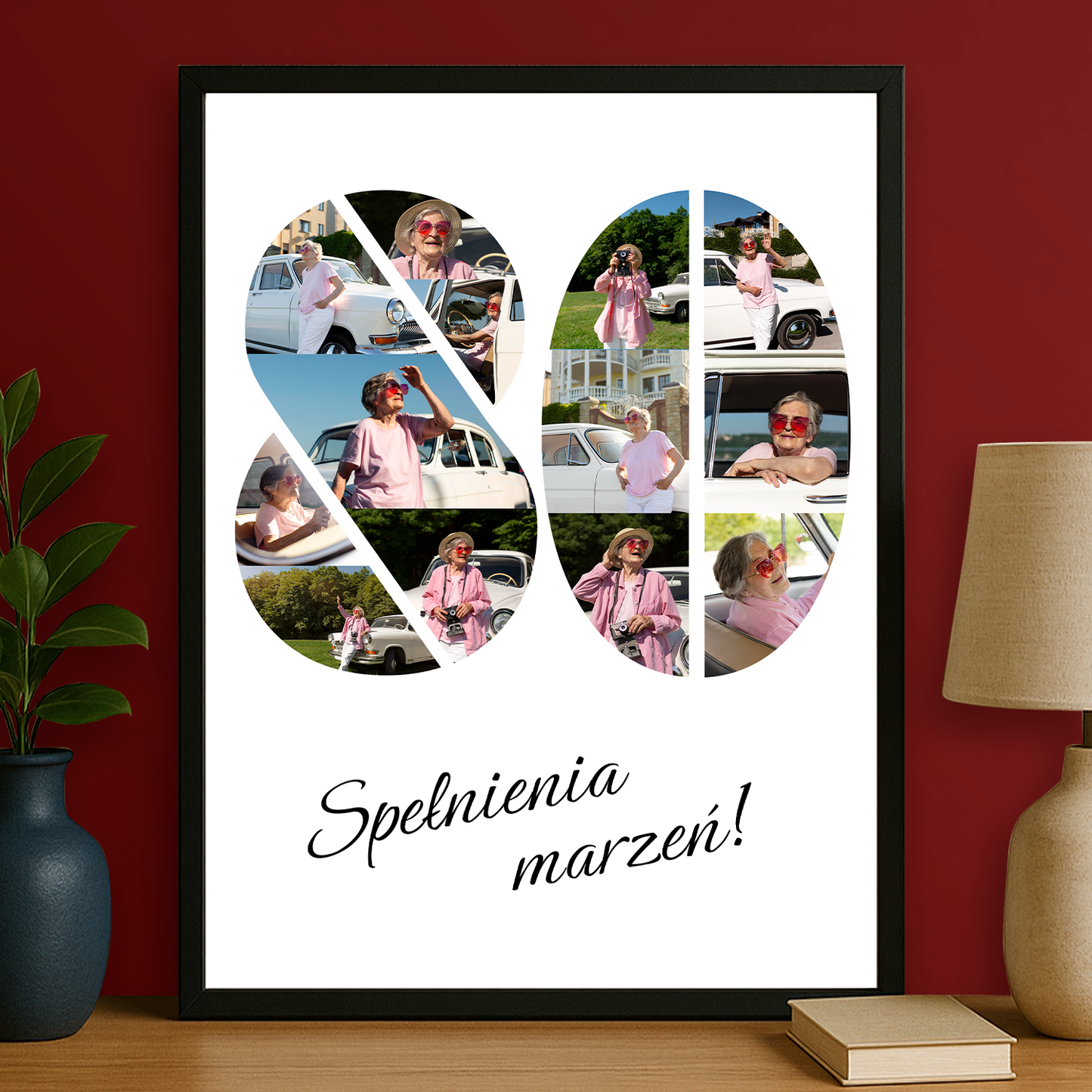 Z okazji 80 urodzin - personalizowany plakat dla babci