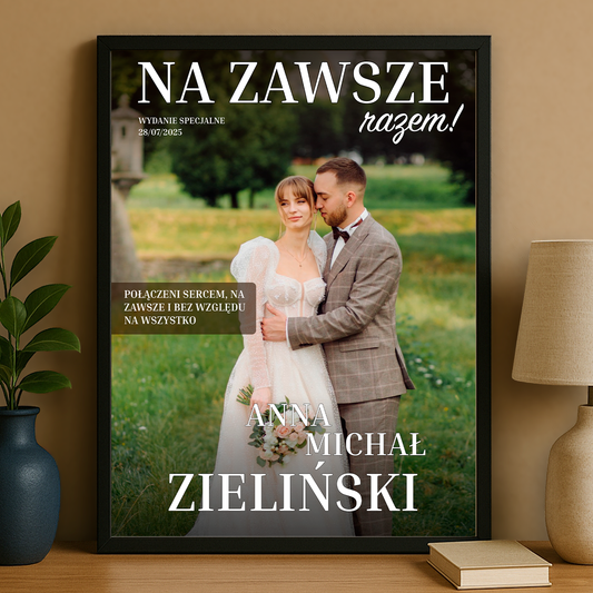 Na zawsze - personalizowany plakat dla pary