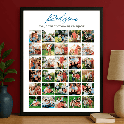 Rodzina - personalizowany plakat dla rodziców - Emmygift.pl