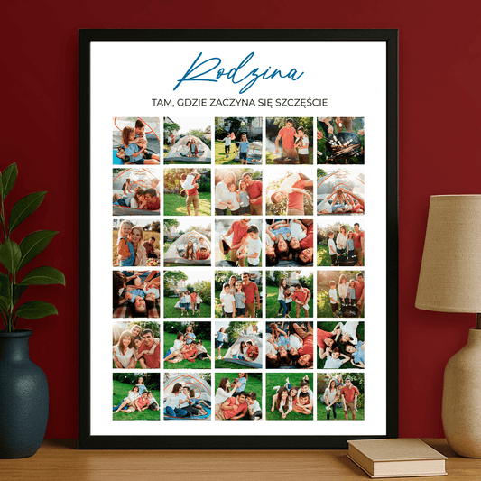 Rodzina - personalizowany plakat dla rodziców - Emmygift.pl