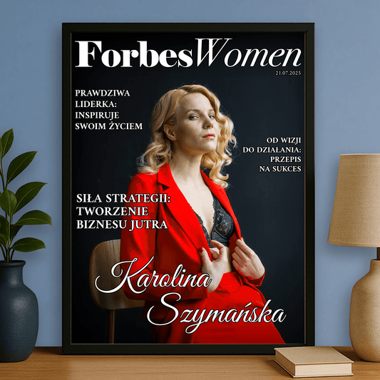 Jak z okładki magazynu - personalizowany plakat dla niej - Emmygift.pl