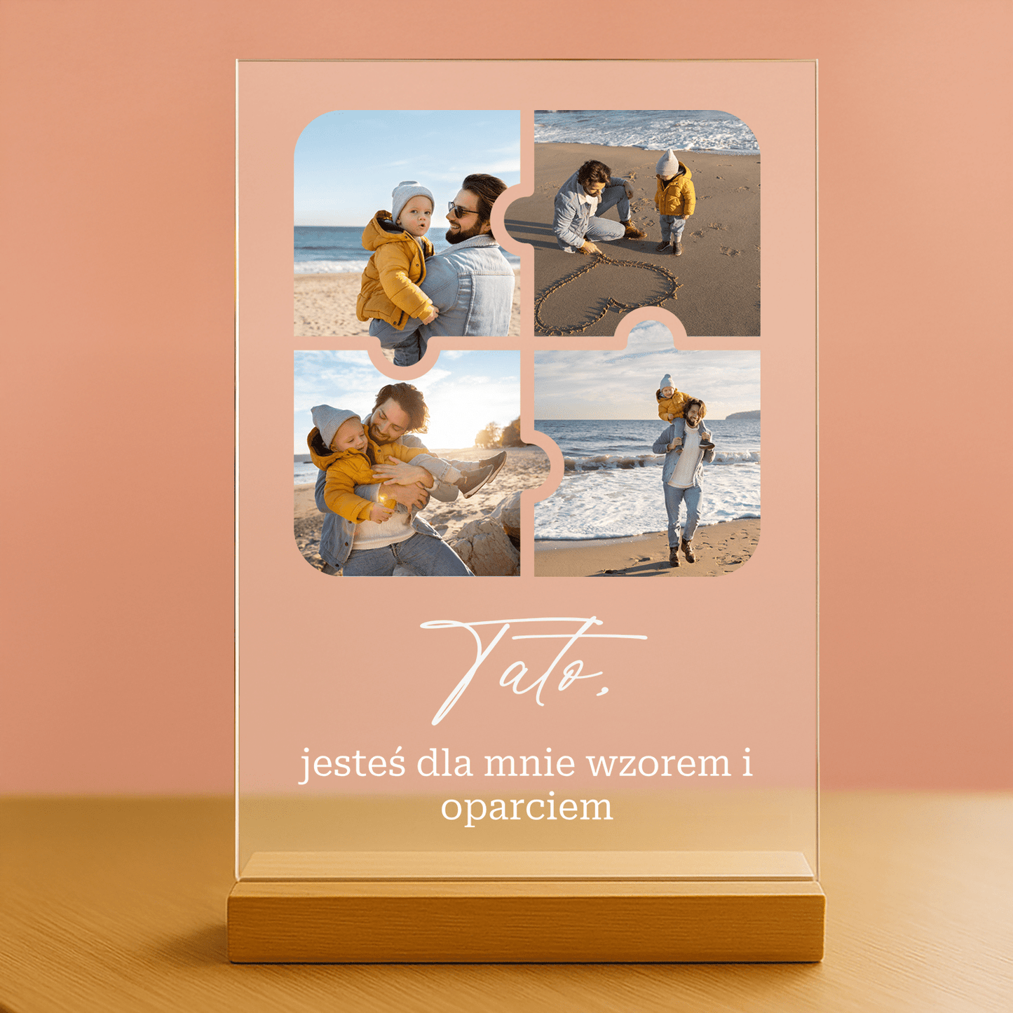 Fotokolaż puzzle - personalizowany druk na szkle - Emmygift.pl