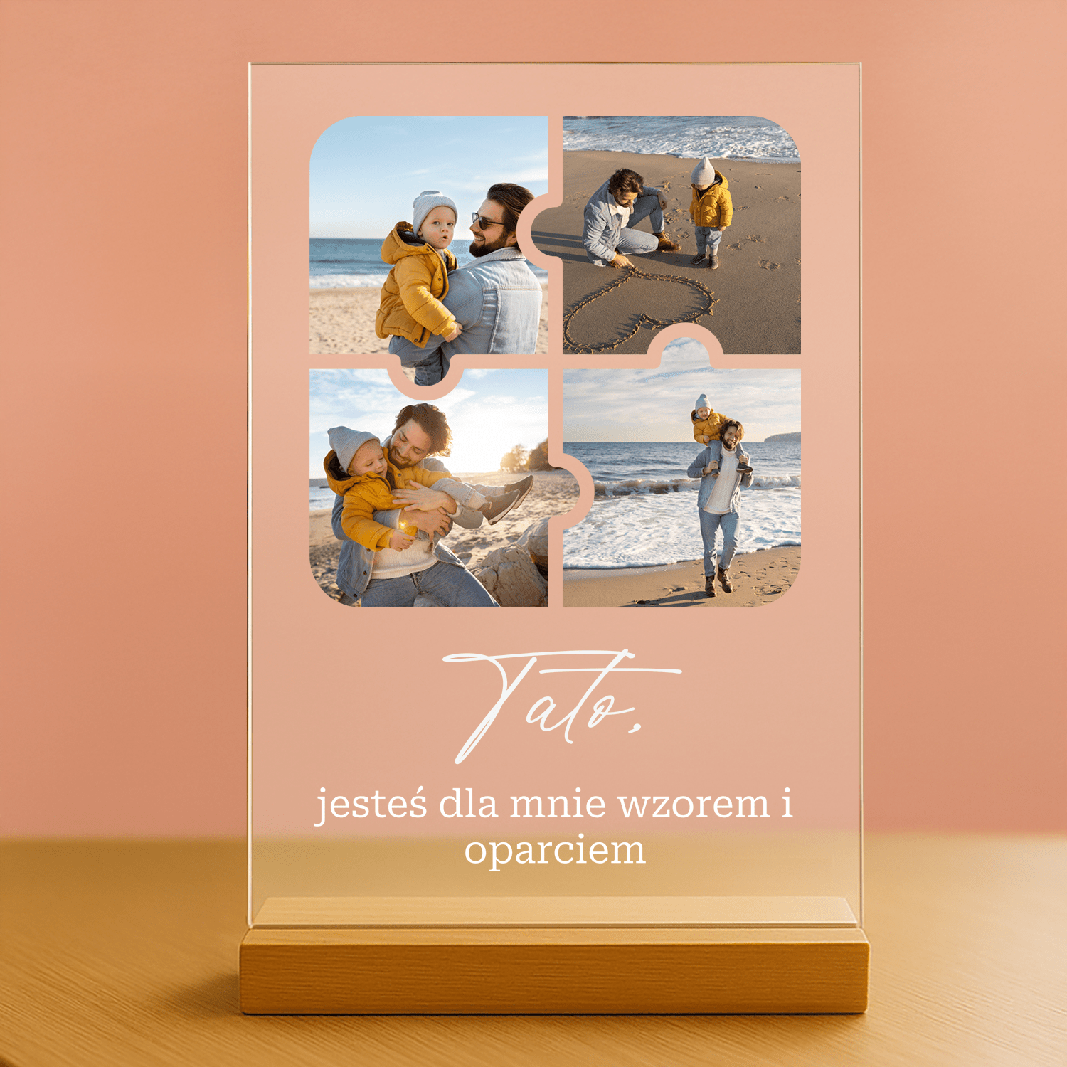 Fotokolaż puzzle - personalizowany druk na szkle - Emmygift.pl