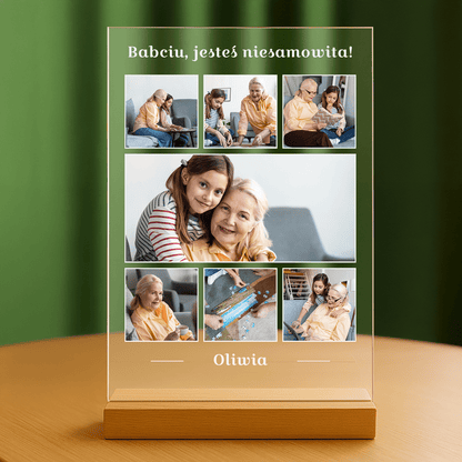 Babcia - personalizowany druk na szkle - Emmygift.pl