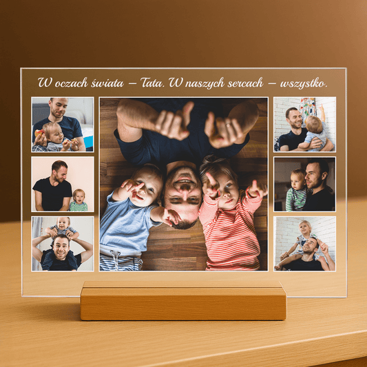 Jesteś dla nas wszystkim! - personalizowany druk na szkle - Emmygift.pl