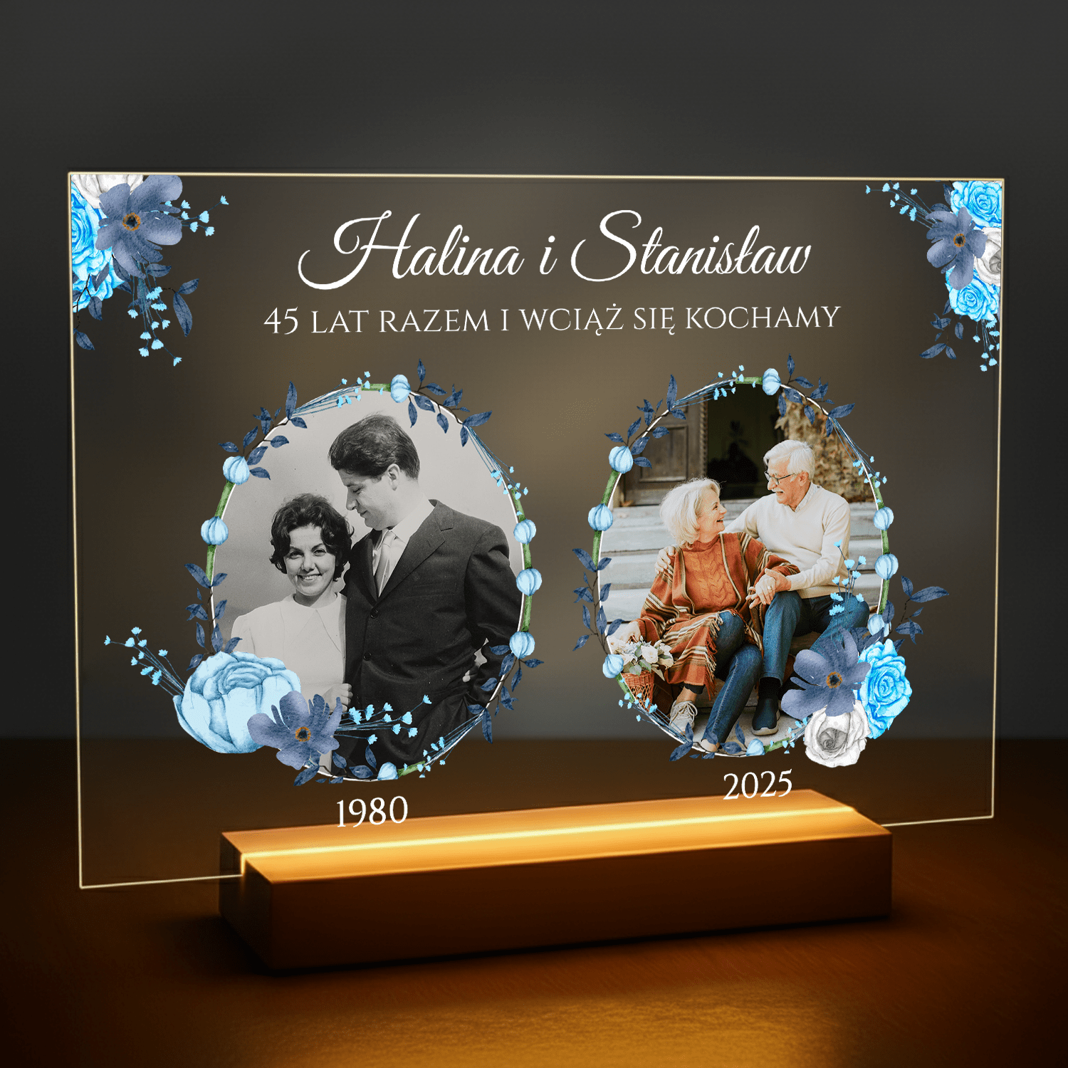 Historia miłości - druk na szkle akrylowym dla pary - Emmygift.pl