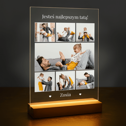 Jesteś najlepszym tatą - druk na szkle akrylowym dla taty - Emmygift.pl