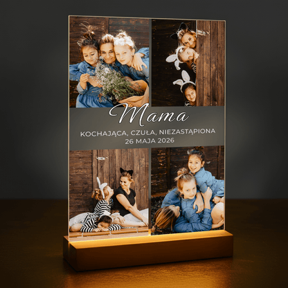 Kochająca Mama - Druk na szkle akrylowym dla mamy - Emmygift.pl