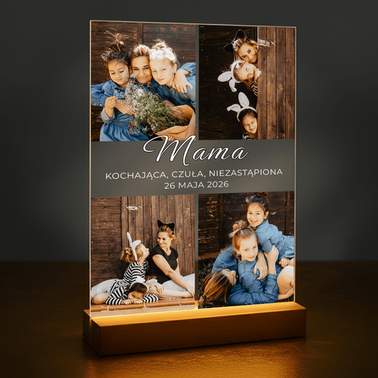 Kochająca Mama - Druk na szkle akrylowym dla mamy - Emmygift.pl