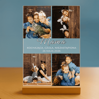 Kochająca Mama - Druk na szkle akrylowym dla mamy - Emmygift.pl