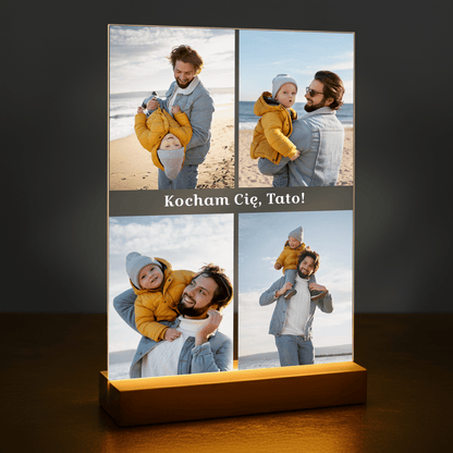 Kocham Cię, tato! - druk na szkle akrylowym dla taty - Emmygift.pl