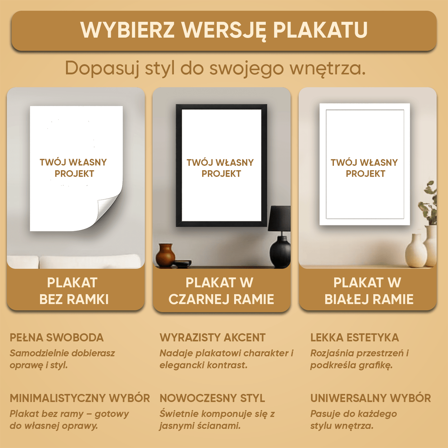 Kochamy Cię, babciu! - plakat personalizowany dla babci - Emmygift.pl