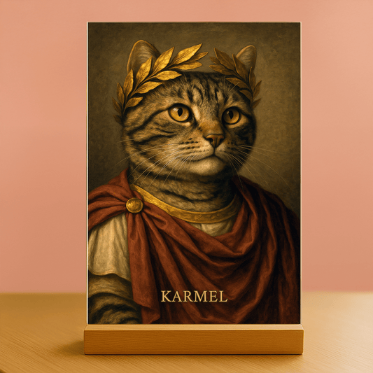 Koci Cesarz – personalizowany druk na szkle - Emmygift.pl