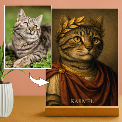 Koci Cesarz – personalizowany druk na szkle - Emmygift.pl