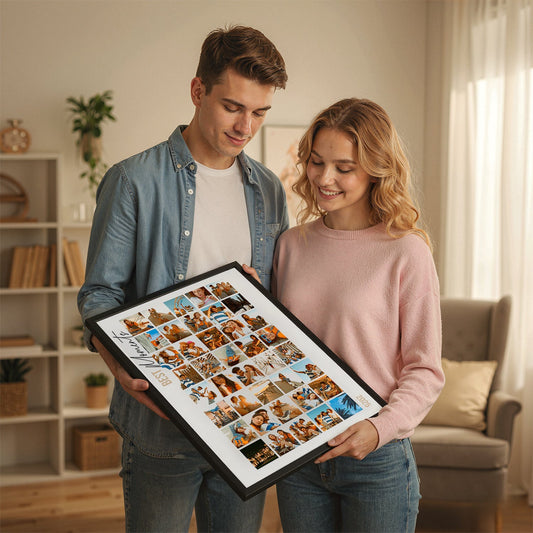 Kolaż najlepsze momenty - personalizowany plakat dla przyjciółki - Emmygift.pl