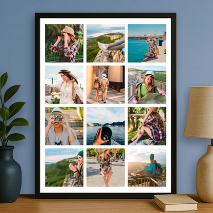 Kolaż zdjęć na urodziny - plakat personalizowany dla niej - Emmygift.pl