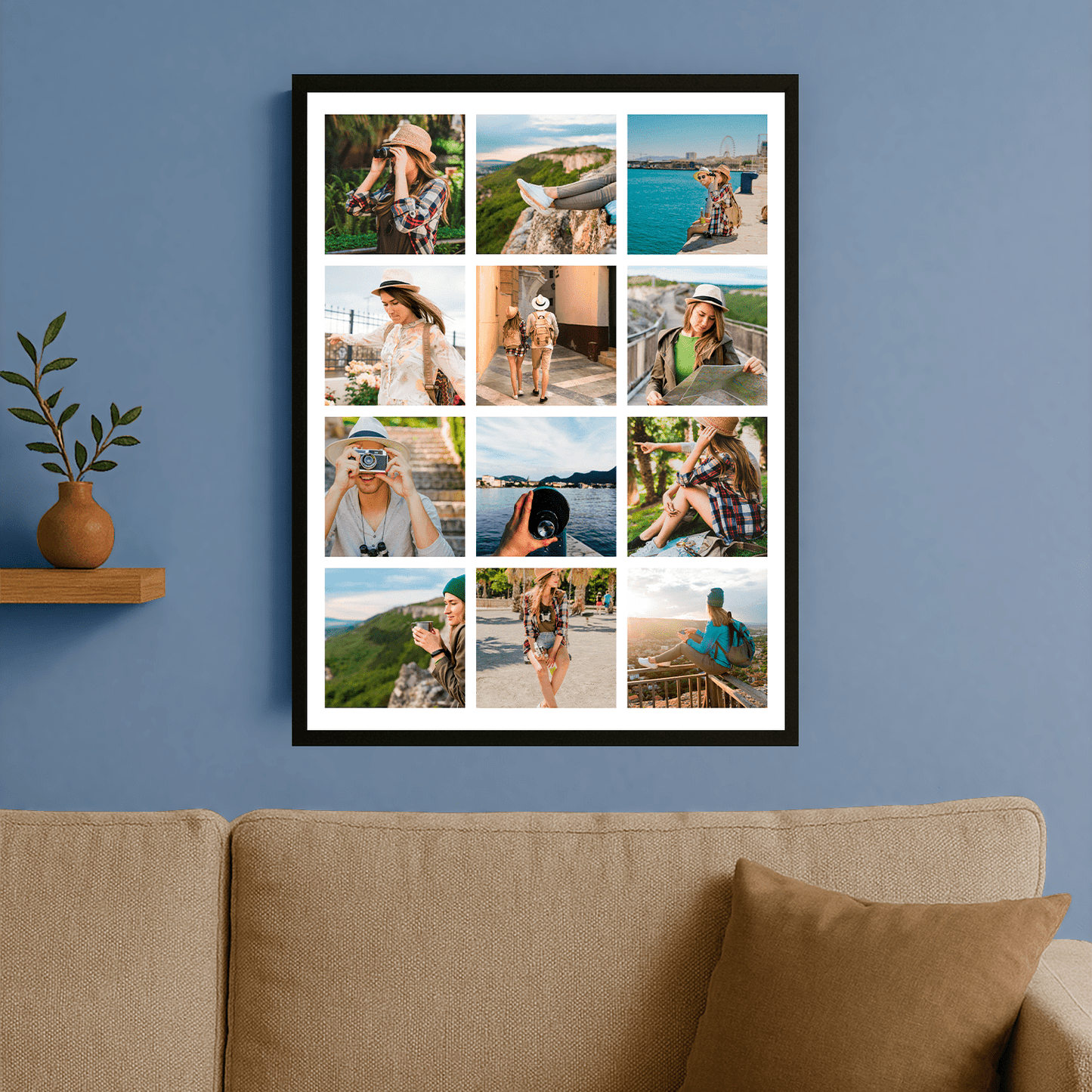 Kolaż zdjęć na urodziny - plakat personalizowany dla niej - Emmygift.pl