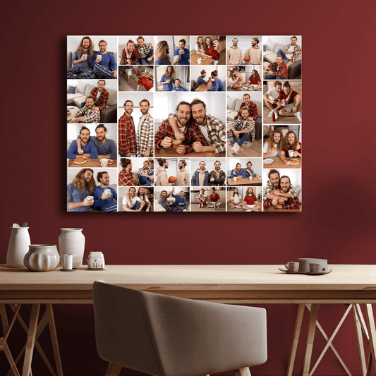 Kolaż zdjęć z bratem - personalizowany druk na płótnie dla brata - Emmygift.pl