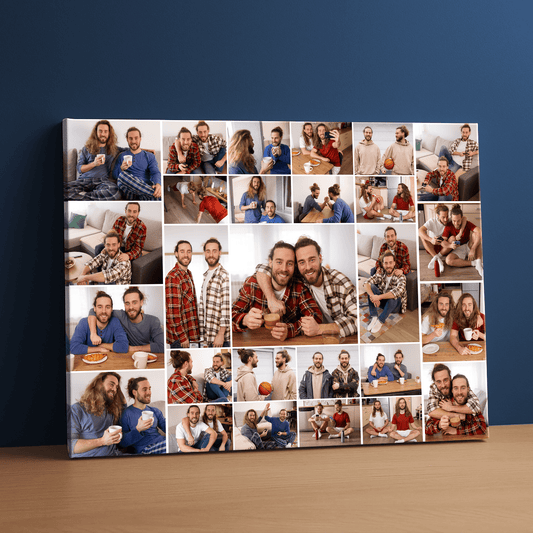 Kolaż zdjęć z bratem - personalizowany druk na płótnie dla brata - Emmygift.pl