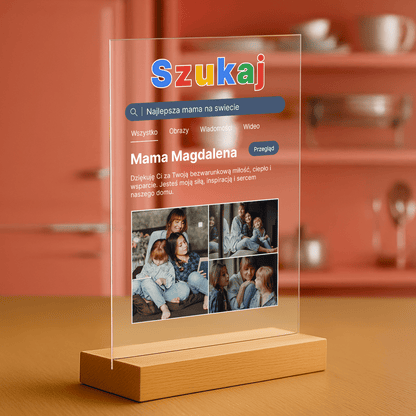 Mama - druk na szkle akrylowym dla mamy - Emmygift.pl