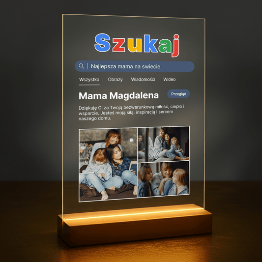 Mama - druk na szkle akrylowym dla mamy - Emmygift.pl