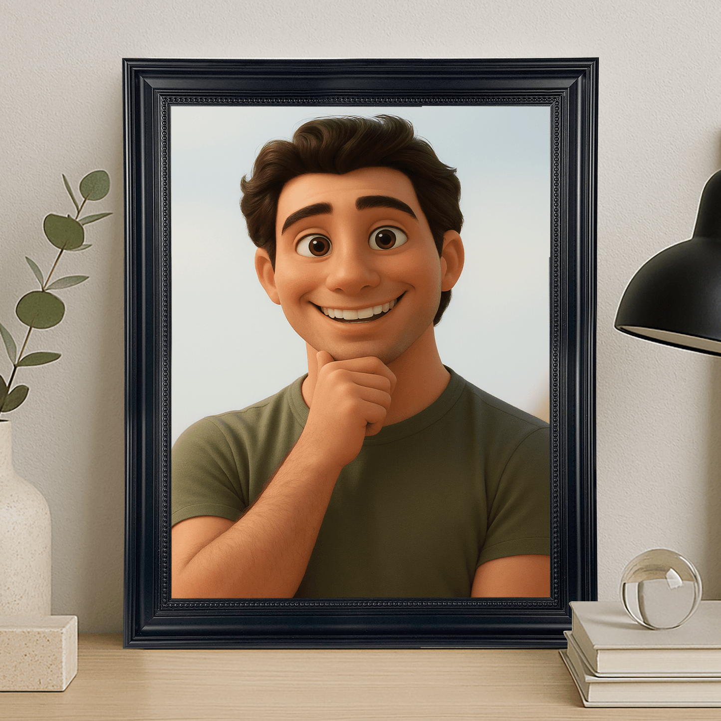 Mężczyzna jak z bajkowej animacji - portret na płótnie dla mężczyzny - Emmygift.pl