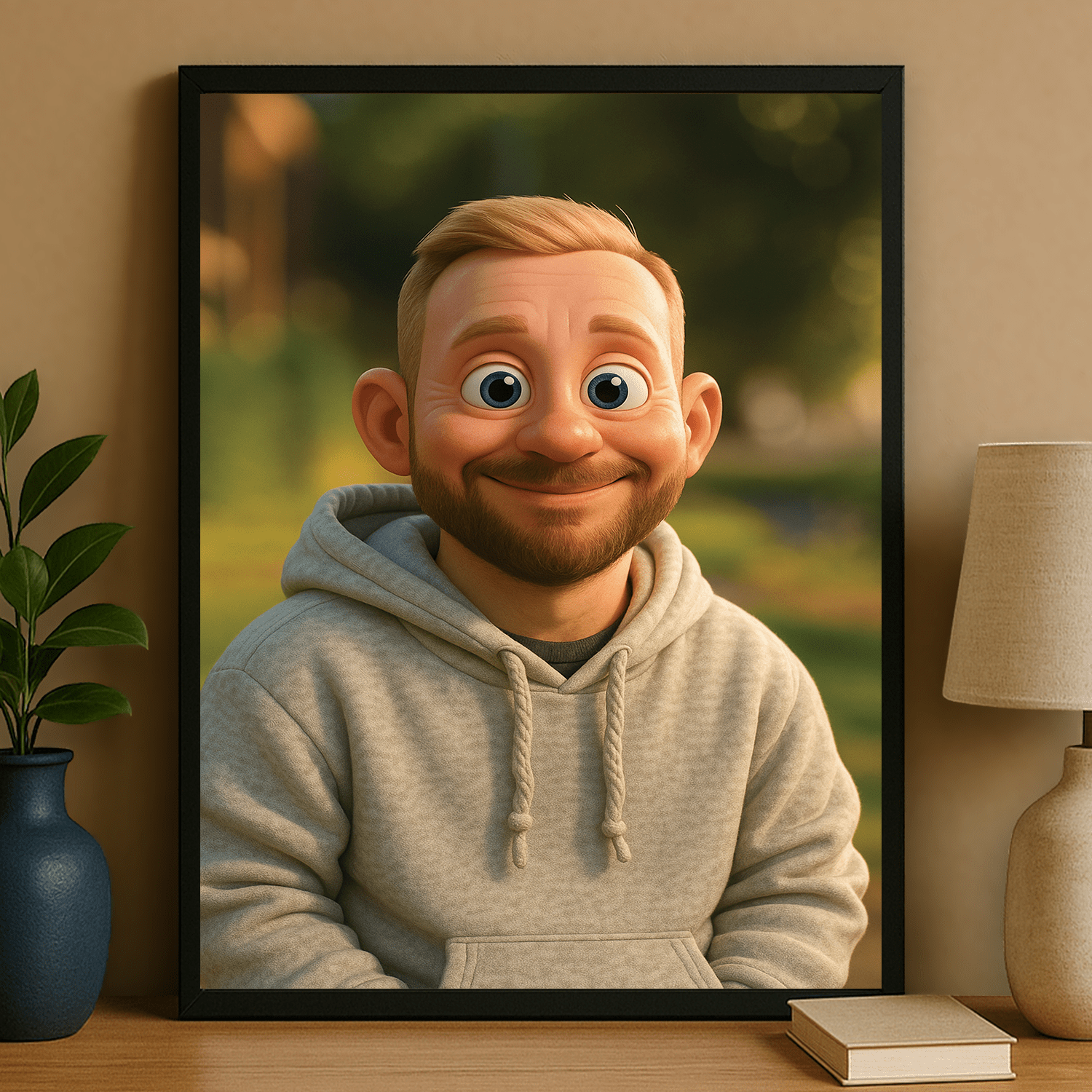Mężczyzna w stylu grafiki 3D - portret na plakacie dla niego - Emmygift.pl