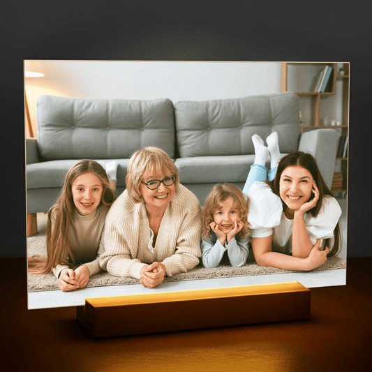 Najepsze chwile z babcią - personalizowany druk na szkle dla babci - Emmygift.pl