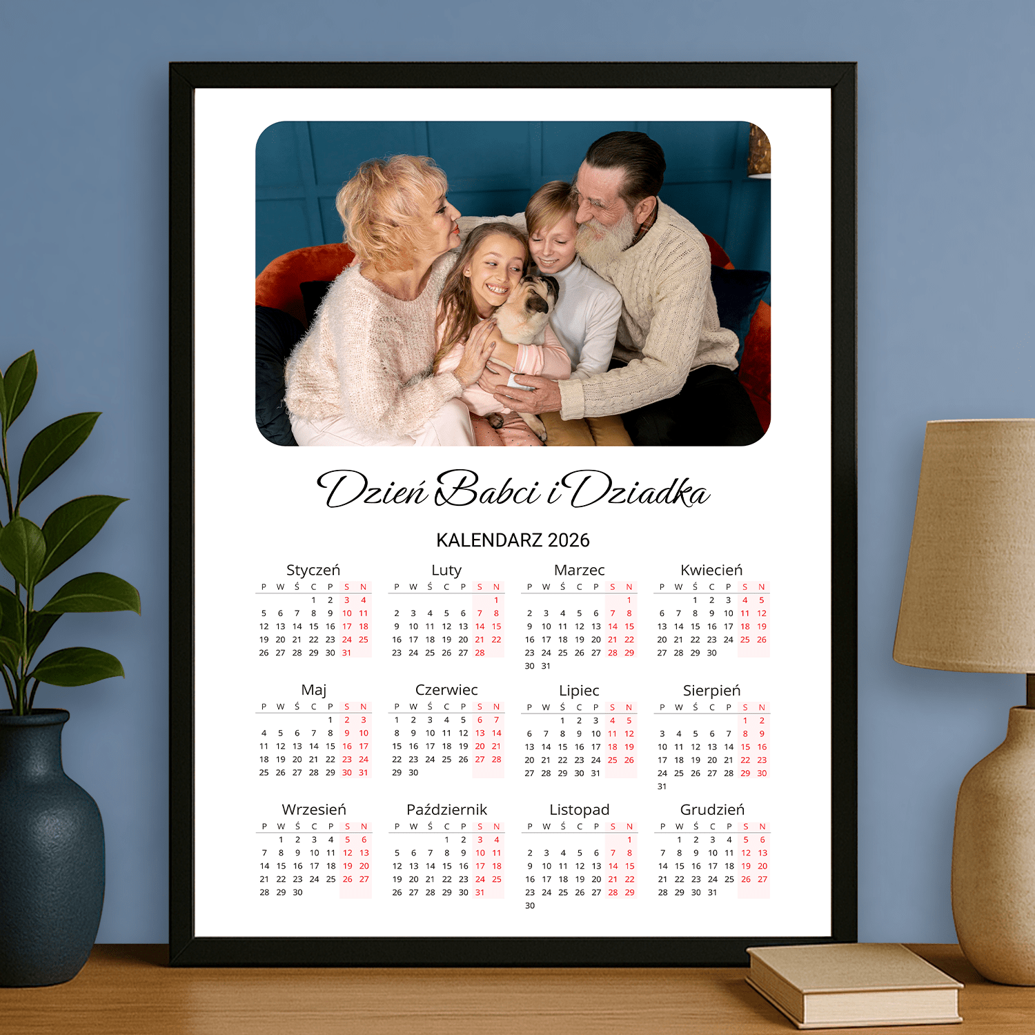 Najpiękniejsze chwile razem - plakat personalizowany dla dziadków - Emmygift.pl