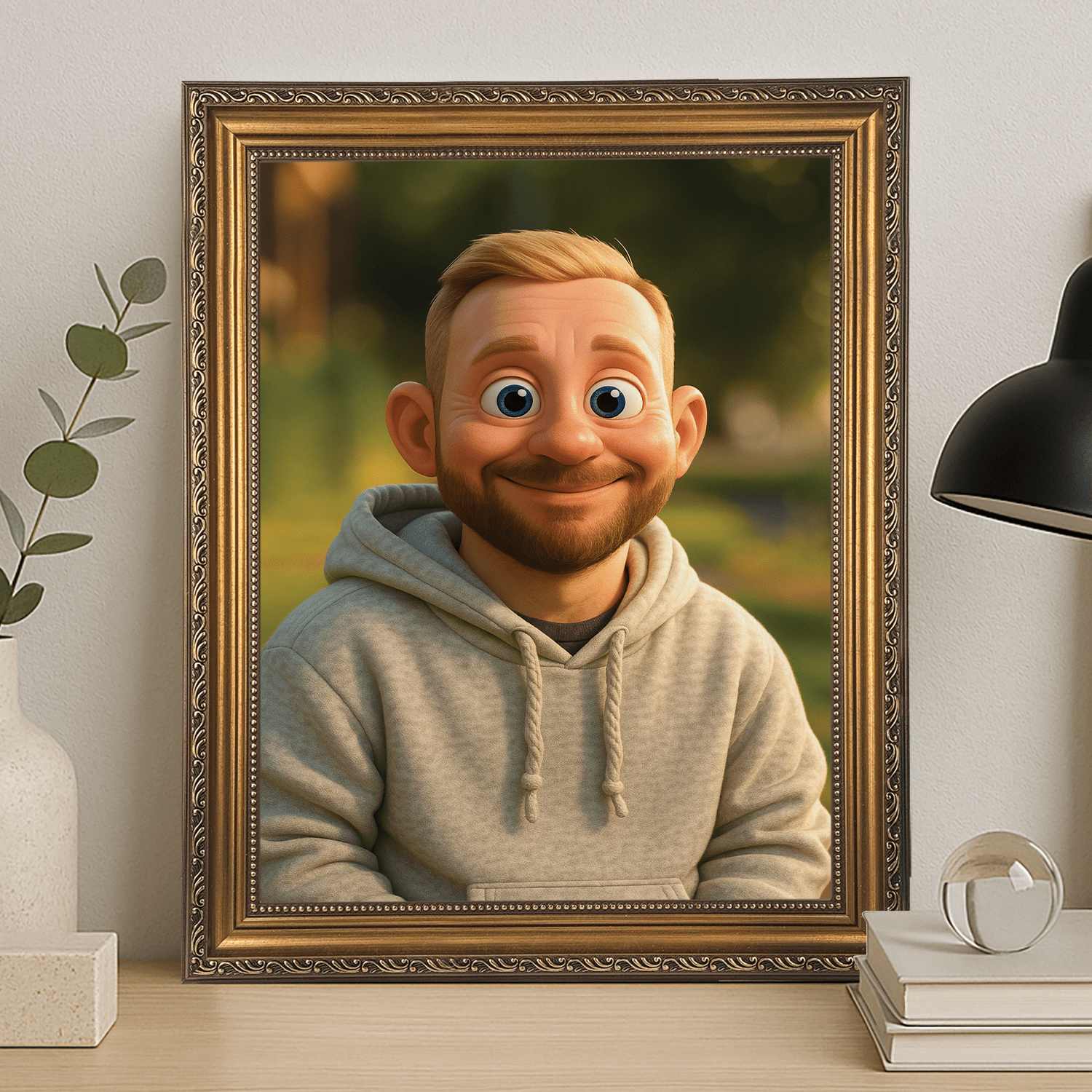 On w stylu animowanym - portret na płótnie dla niego - Emmygift.pl