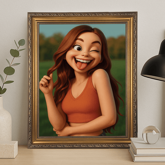 Ona w stylu animacji 3D - portret na płótnie dla niej - Emmygift.pl