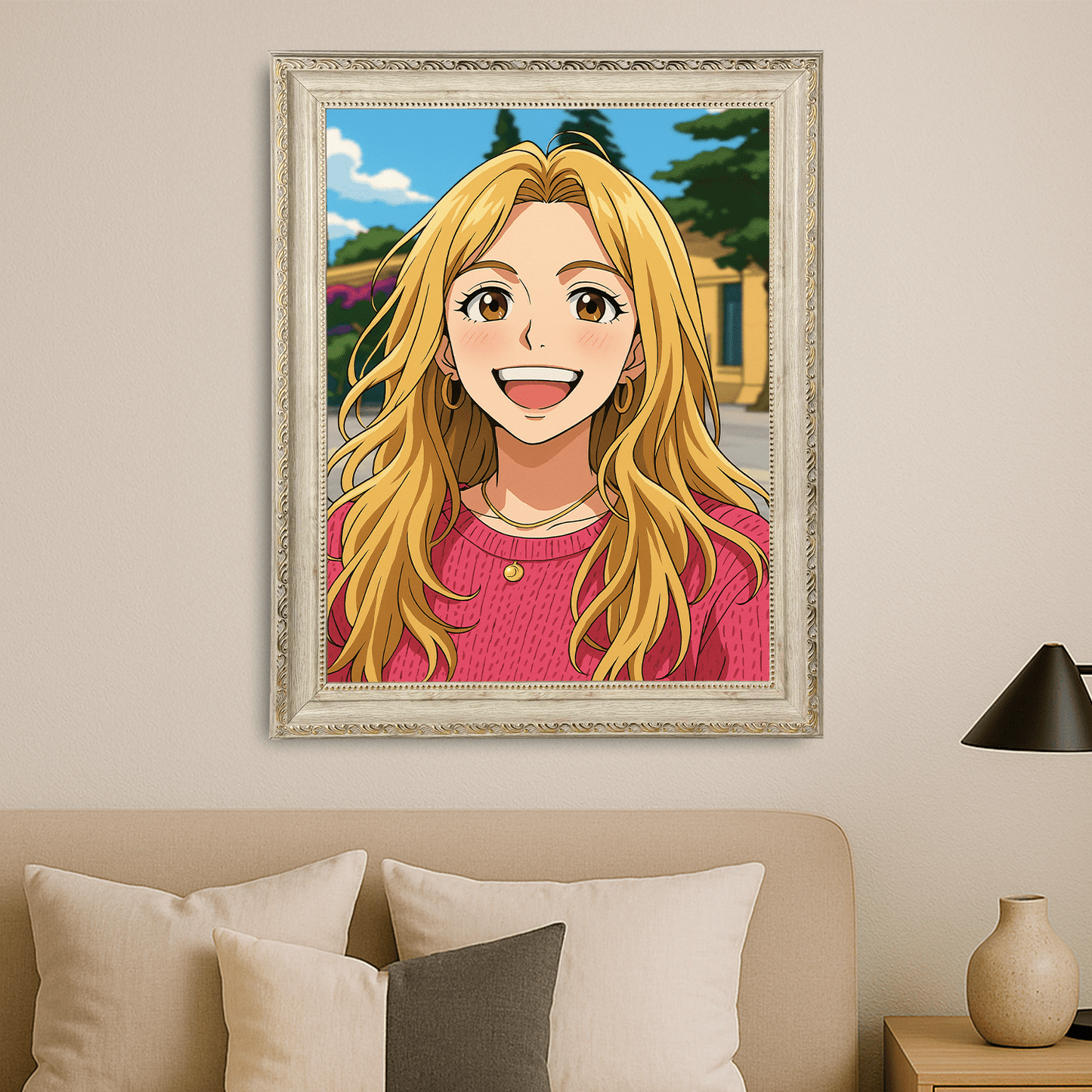 Ona w stylu Anime - portret na płótnie dla niej - Emmygift.pl