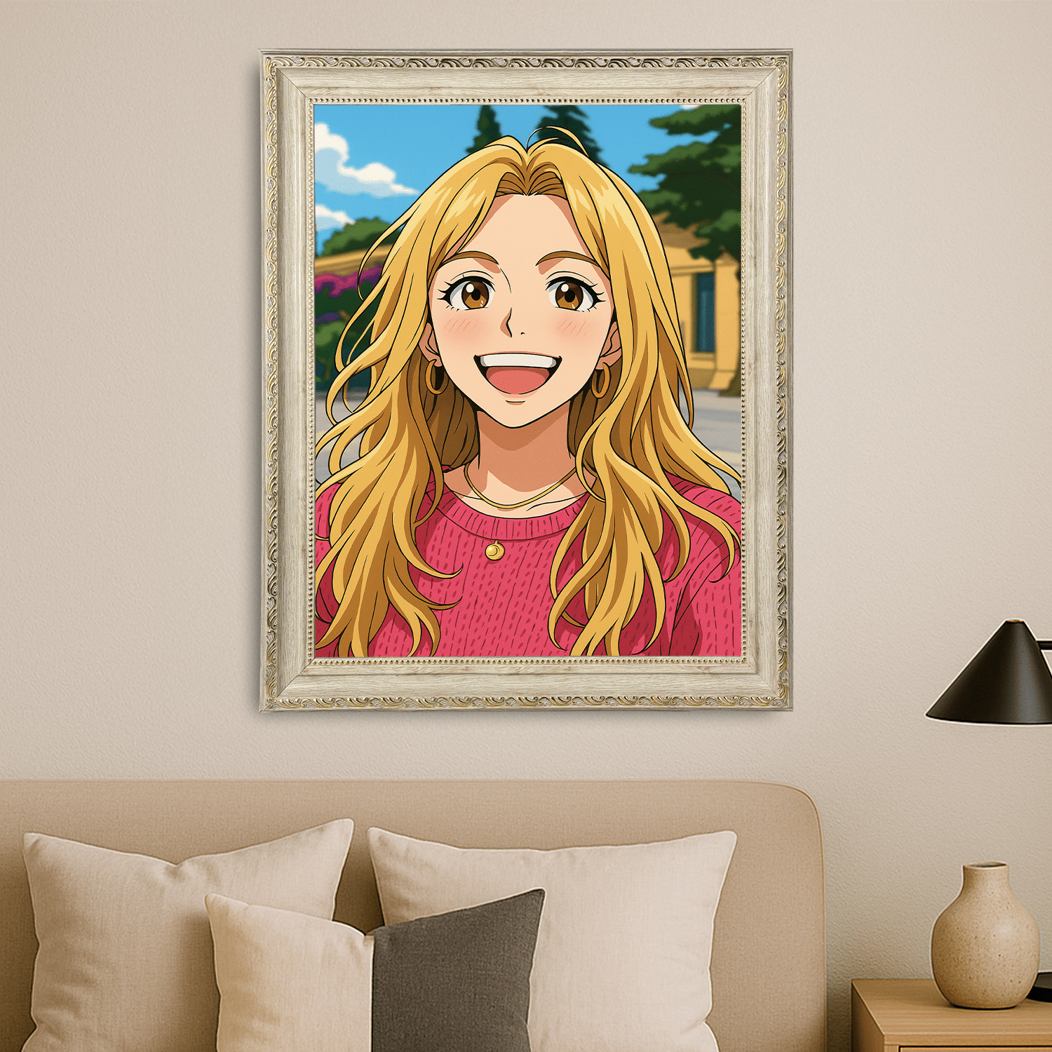 Ona w stylu Anime - portret na płótnie dla niej - Emmygift.pl