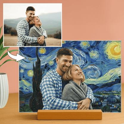 Para pod Gwieździstym Niebem - druk na szkle dla pary - Emmygift.pl