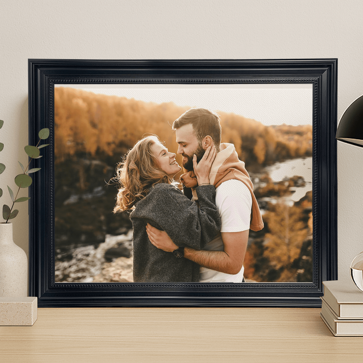 Para zakochanych portret - personalizowany obraz na płótnie dla pary - Emmygift.pl