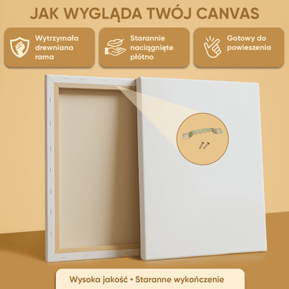 Pięć zdjęć niemowlęcia - kolaż na płótnie dla dziecka - Emmygift.pl