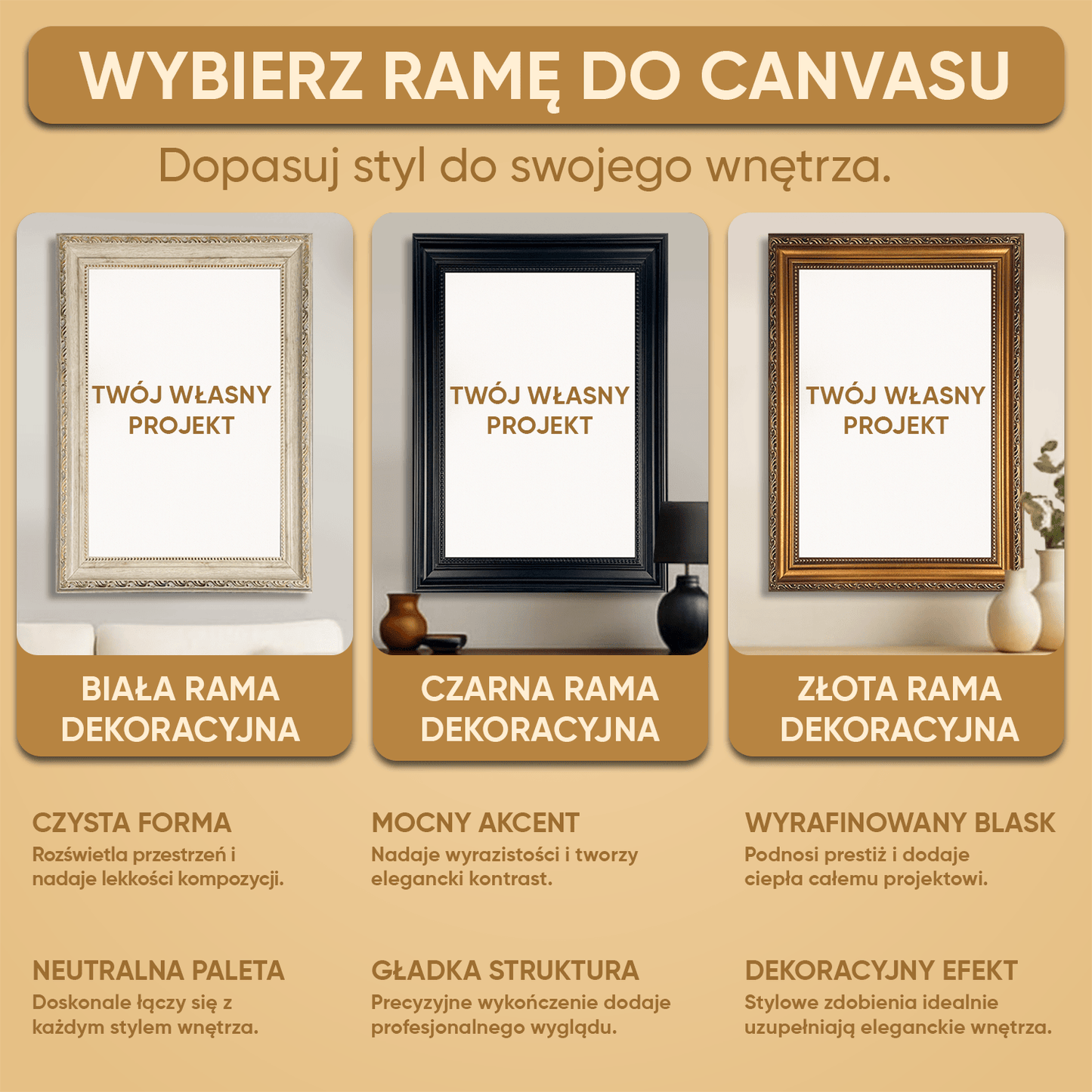 Pięć zdjęć niemowlęcia - kolaż na płótnie dla dziecka - Emmygift.pl