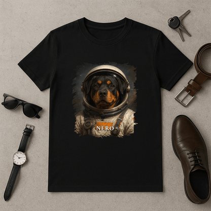 Pies jak kosmonauta - koszulka męska z nadrukiem dla miłośnika psów - Emmygift.pl