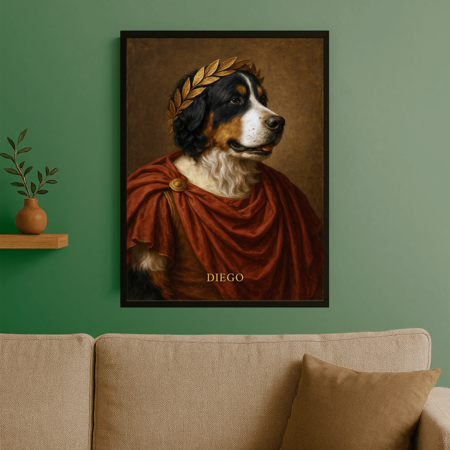 Pies jako cesarz - personalizowany plakat dla miłośników psów - Emmygift.pl