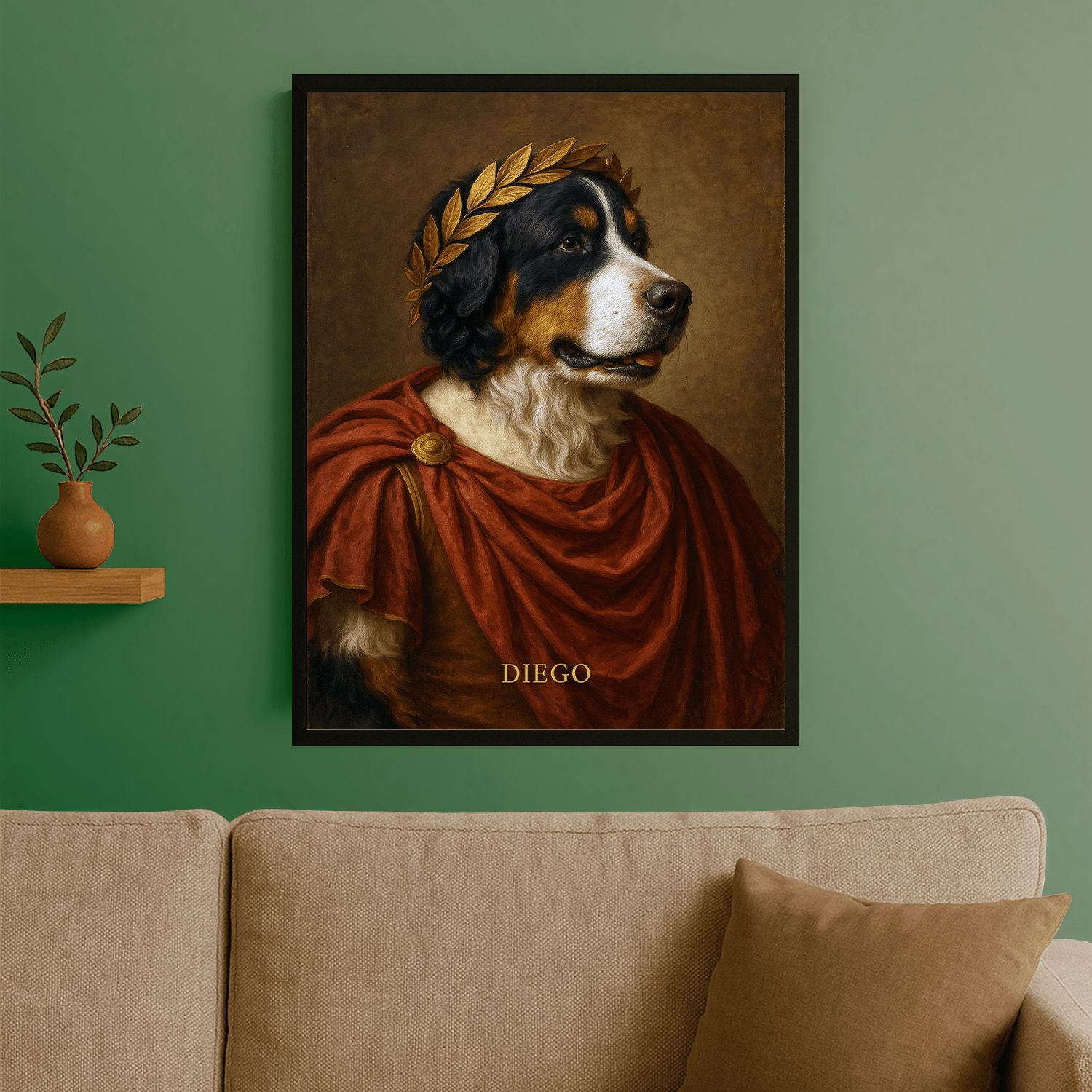 Pies jako cesarz - personalizowany plakat dla miłośników psów - Emmygift.pl