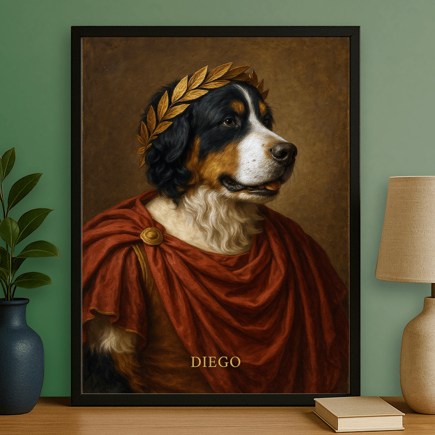 Pies jako cesarz - personalizowany plakat dla miłośników psów - Emmygift.pl