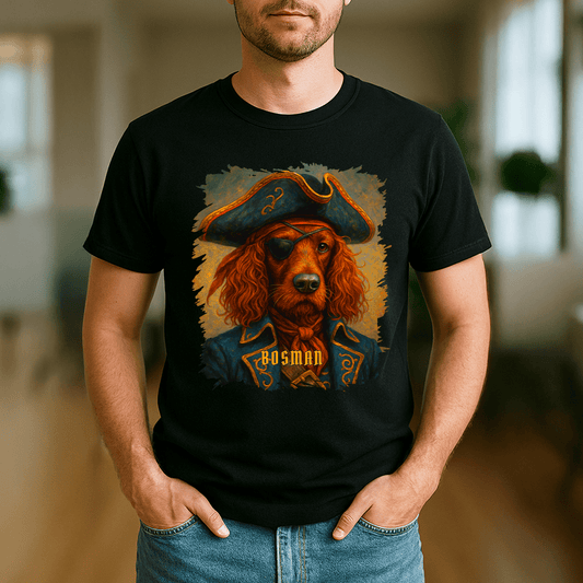 Pirat pies - koszulka męska z nadrukiem dla miłośnika psów - Emmygift.pl