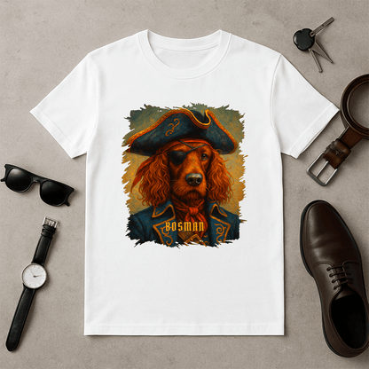 Pirat pies - koszulka męska z nadrukiem dla miłośnika psów - Emmygift.pl