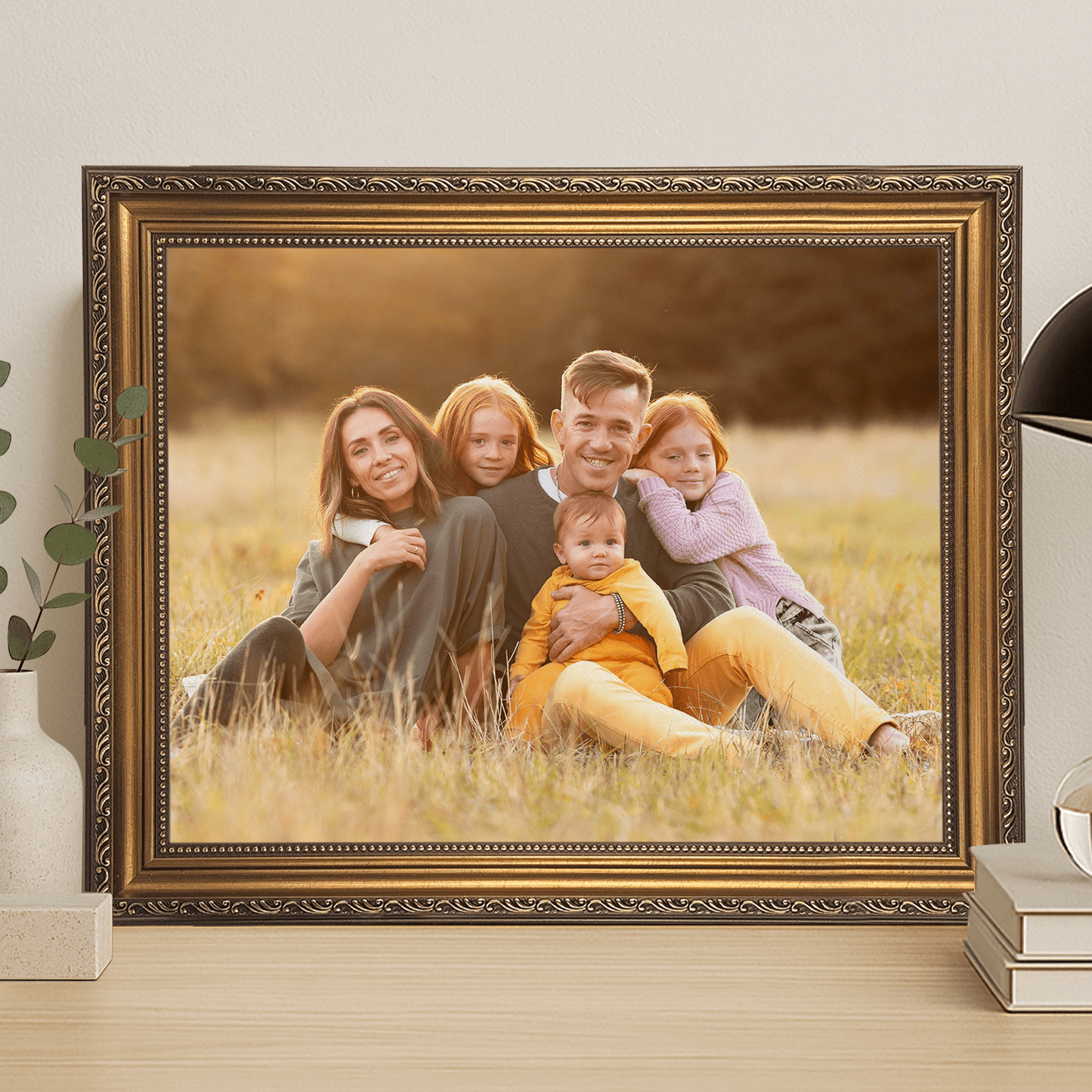 Portret rodziny - personalizowany obraz na płótnie dla rodziców - Emmygift.pl