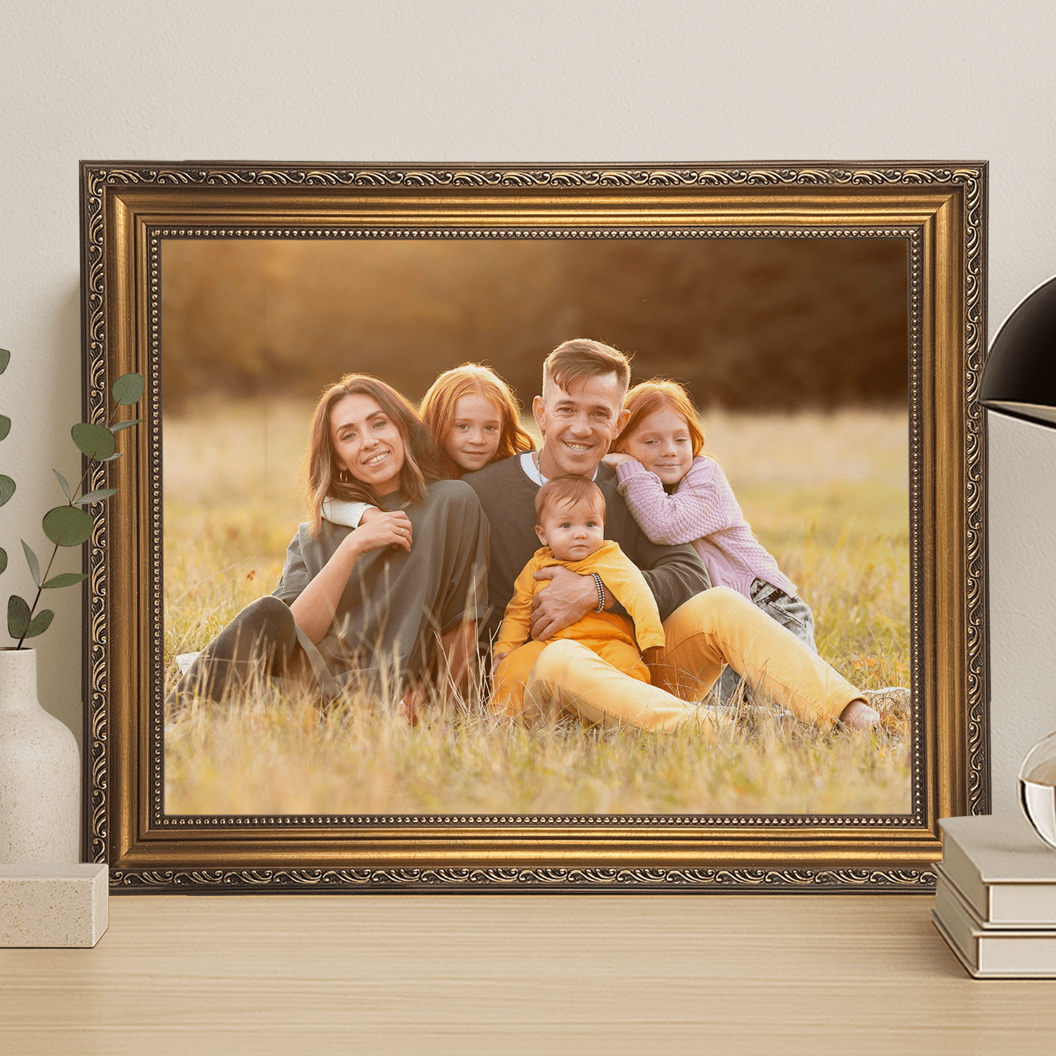 Portret rodziny - personalizowany obraz na płótnie dla rodziców - Emmygift.pl