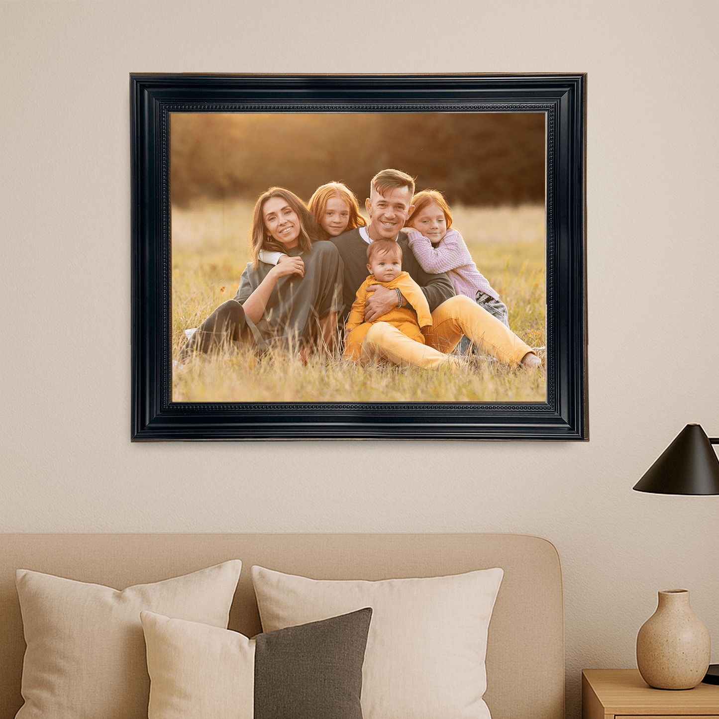 Portret rodziny - personalizowany obraz na płótnie dla rodziców - Emmygift.pl