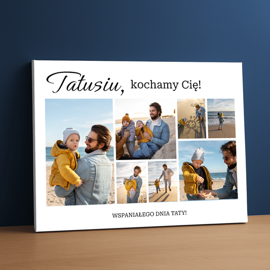 Wspaniałego Dnia Taty! - personalizowany druk na płótnie