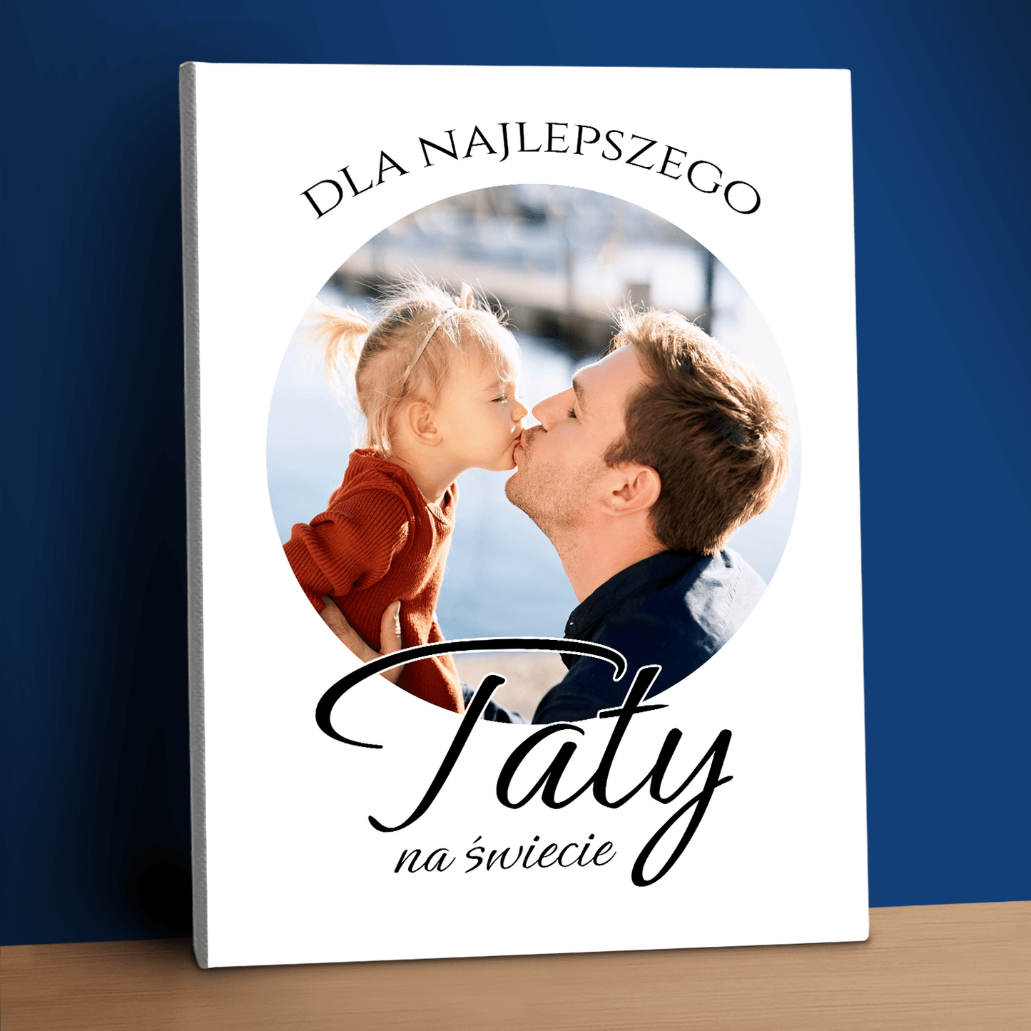 Dla najlepszego taty na świecie - personalizowany druk na płótnie - Emmygift.pl