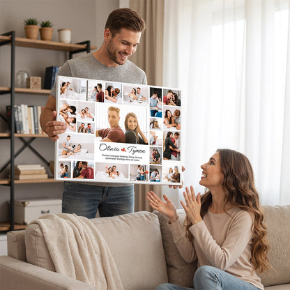 Razem tworzymy historię - personalizowany druk na płótnie - Emmygift.pl